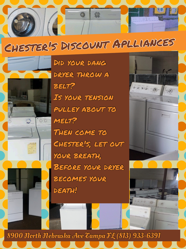 Chester deals appliance store